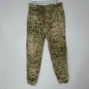 Publish Brand Pants Mens 36 Khaki Camo Joggers Streetwear Water Repellent Grunge